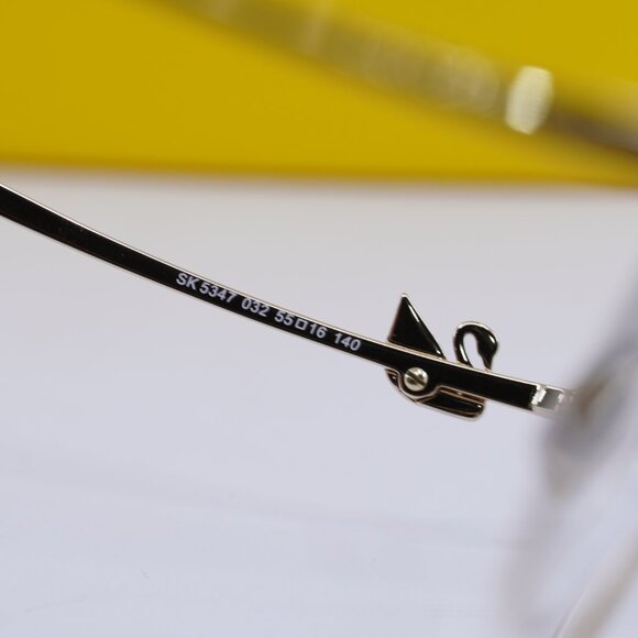 Swarovski SK5347 032 Round Eyeglasses - Pale Gold 55mm - Picture 7 of 10